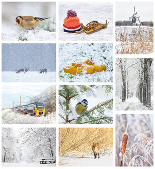 Postcard set winter