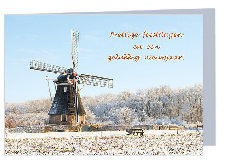 Cheap Christmas card mill + envelope (K002)