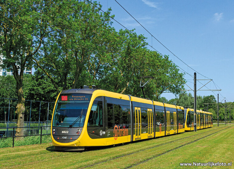 postcard tram in Utrecht