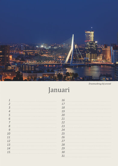 Birthday calendar Rotterdam