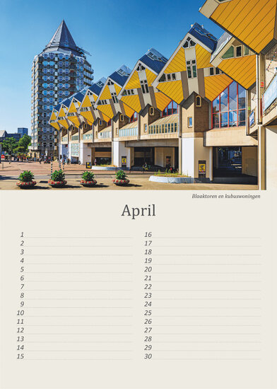 Birthday calendar Rotterdam