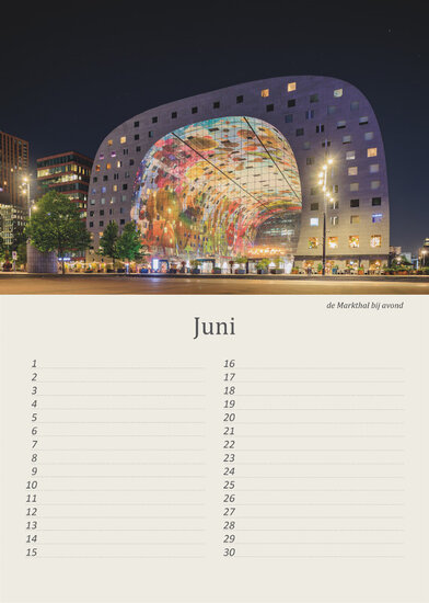 Birthday calendar Rotterdam