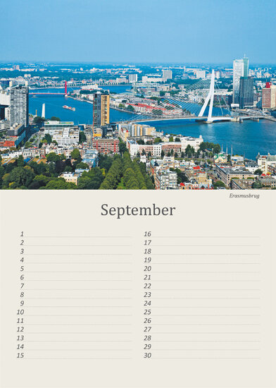 Birthday calendar Rotterdam