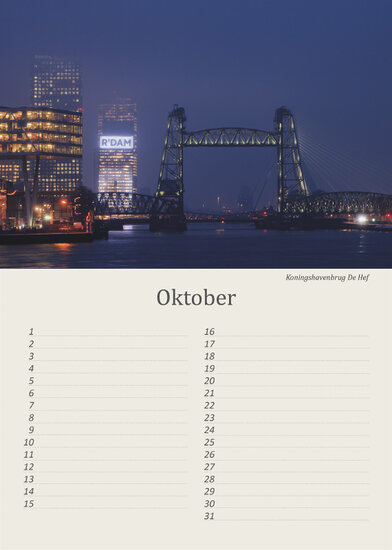 Birthday calendar Rotterdam