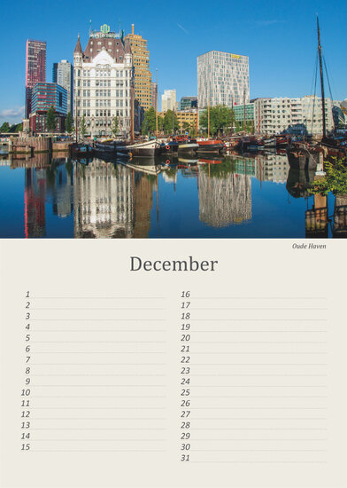 Birthday calendar Rotterdam