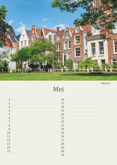 Birthday calendar Amsterdam