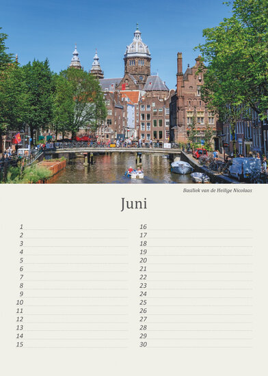 Birthday calendar Amsterdam