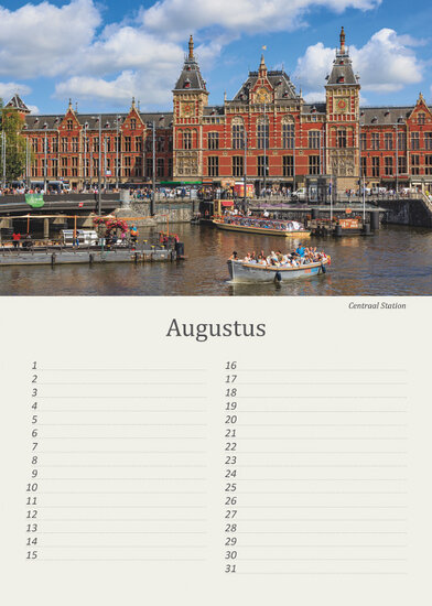 Birthday calendar Amsterdam