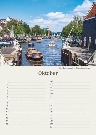 Birthday calendar Amsterdam