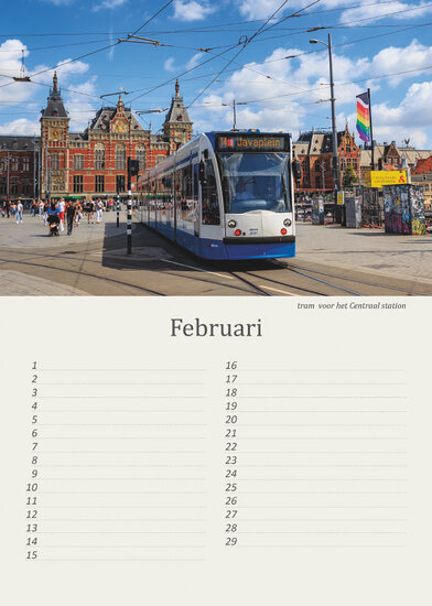 Birthday calendar Amsterdam