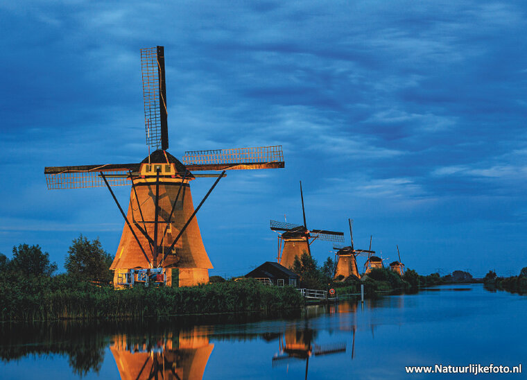 World heritage postcard - Mills at Kinderdijk