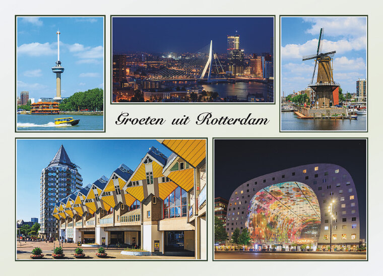 postcard greetings from Rotterdam