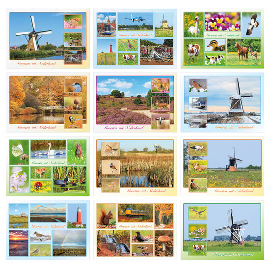 Dutch postcards set