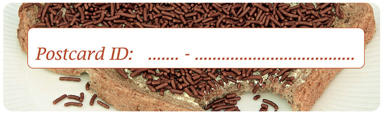 Postcrossing ID stickers | 6x sprinkles sandwich (S012) Postcrossing ID stickers | 6x sprinkles sandwich (S012)