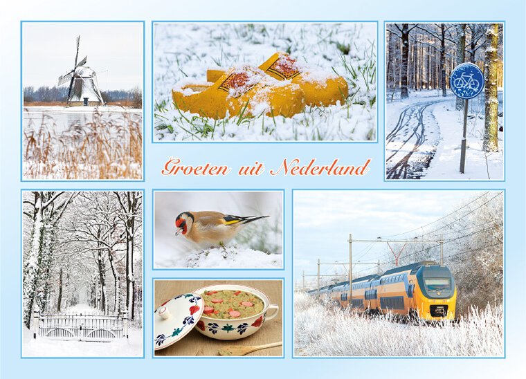 postcard groeten uit Nederland winter (AH0015)