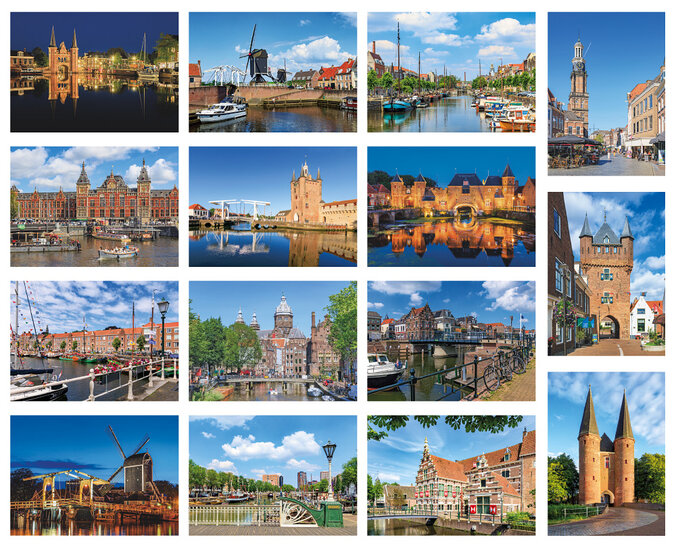 city postcards set