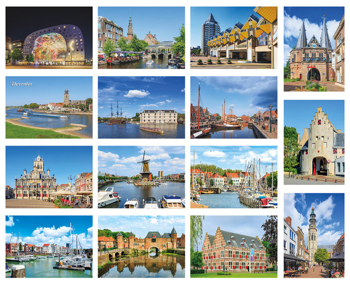 city postcards set