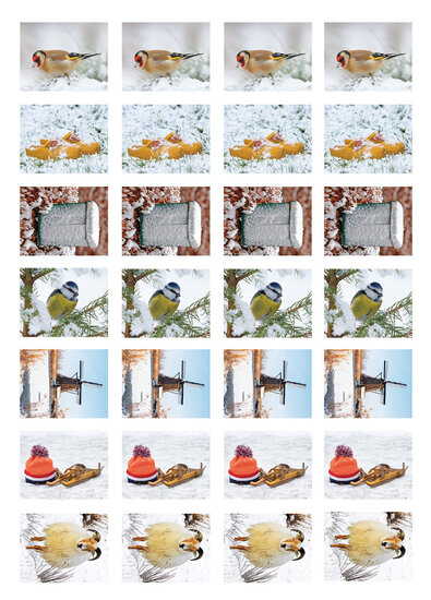 sticker sheet winter