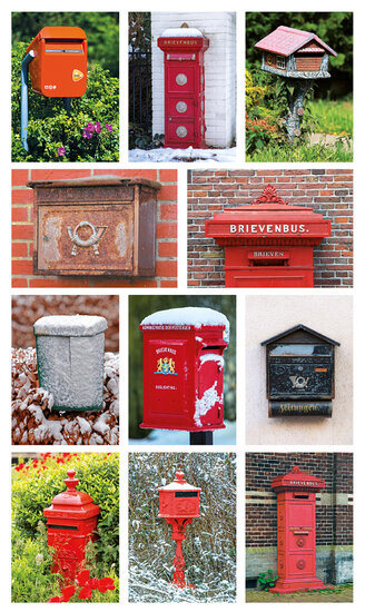 Mailbox postcards set | 11 postcards with mailbox motif (no. 067)