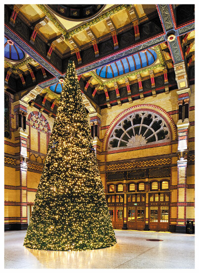 postcard Christmas tree (C017)
