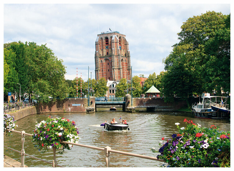 postcard Leeuwarden - Oldehove tower (C054)