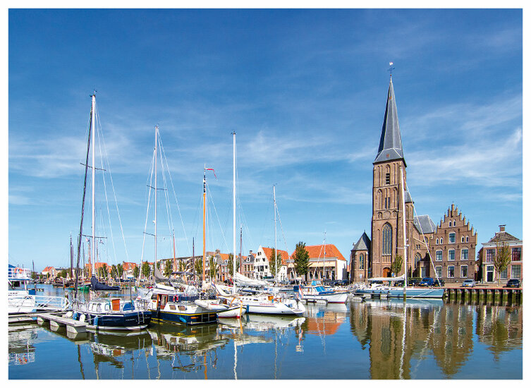 postcard Harlingen - Saint Michael's Church (C067)