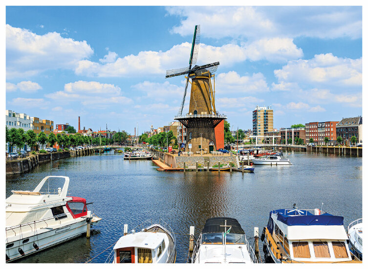 postcard Rotterdam - flour mill the Distilleerketel