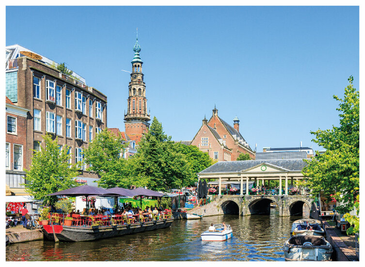 postcard Leiden - Koornbridge