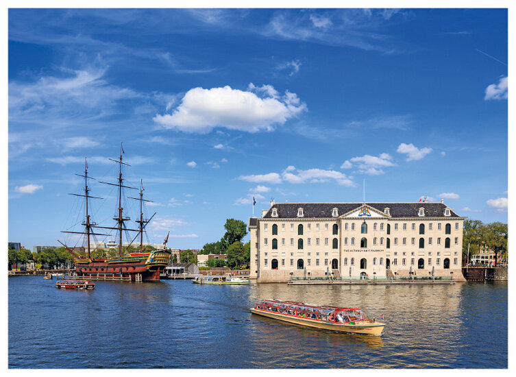 postcard Amsterdam - Maritime Museum