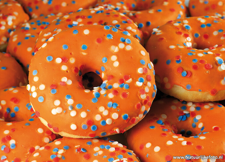 Orange donuts food postcard (0644) Orange donuts food postcard (0644)