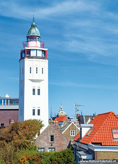 Harlingen lighthouse postcard (0661)