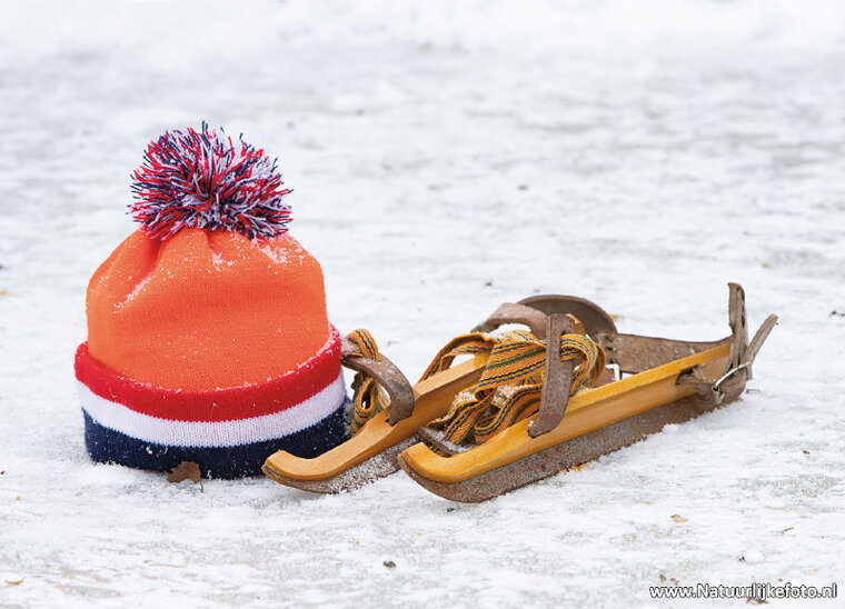 Ice skating postcard (0686)