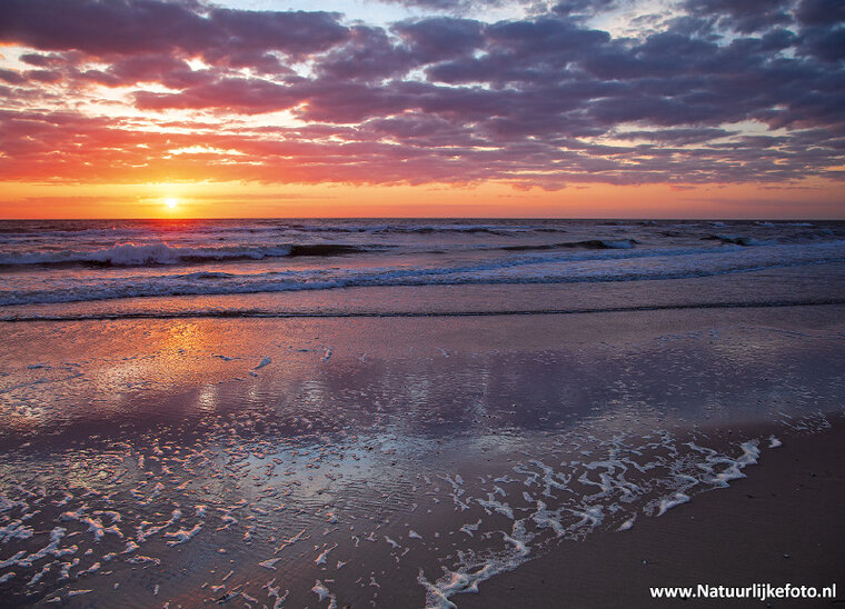 Texel sunset postcard (0579)