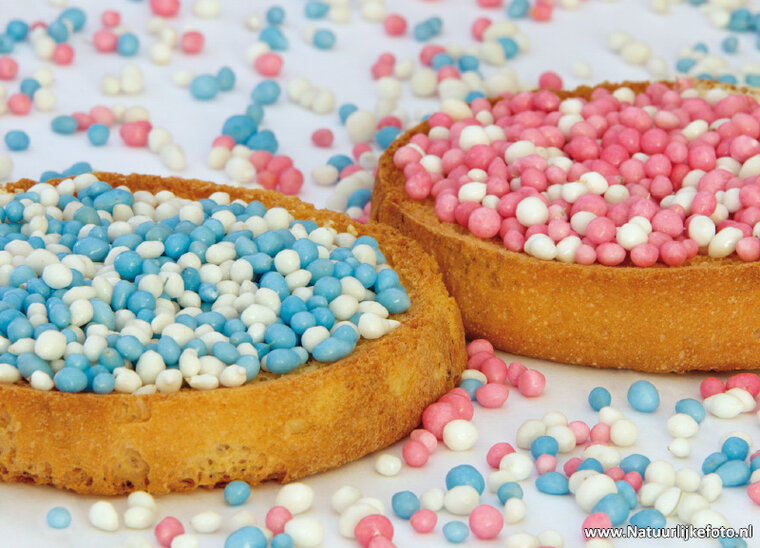 Beschuit met muisjes postcard (0431)