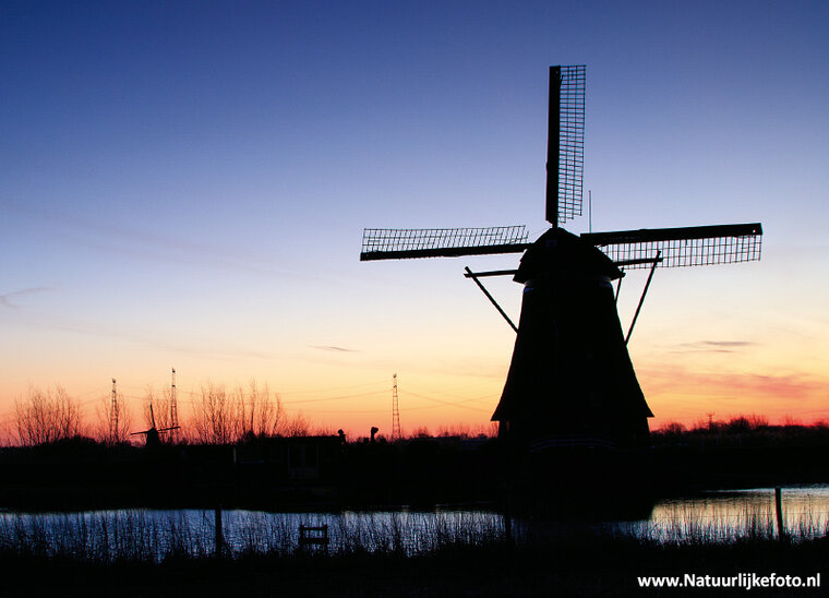 postcard mills from Kinderdijk