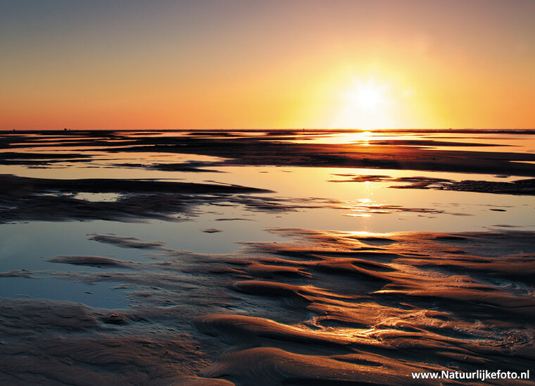 postcard sunset on Texel