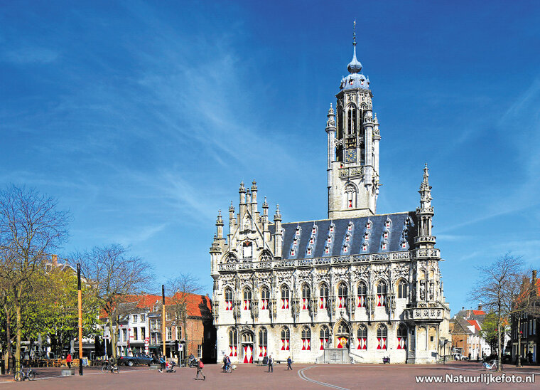 postcard Middelburg - town hall (0327)
