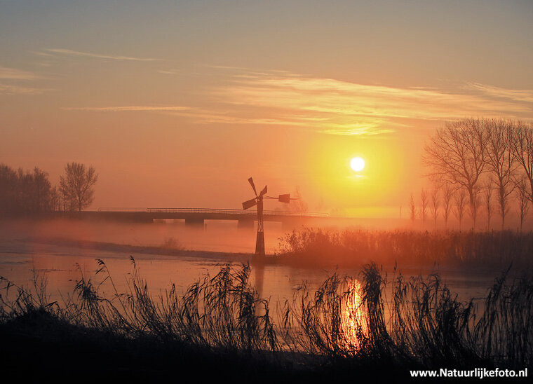 Sunrise in winter postcard (0211)