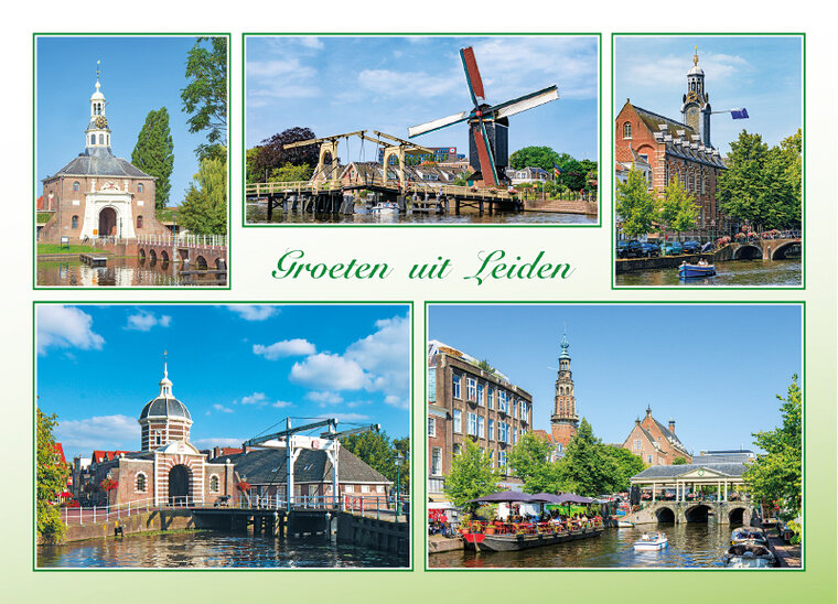 postcard greetings from Leiden