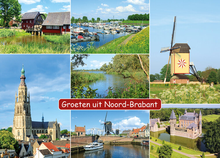 postcard groeten uit Noord-Brabant