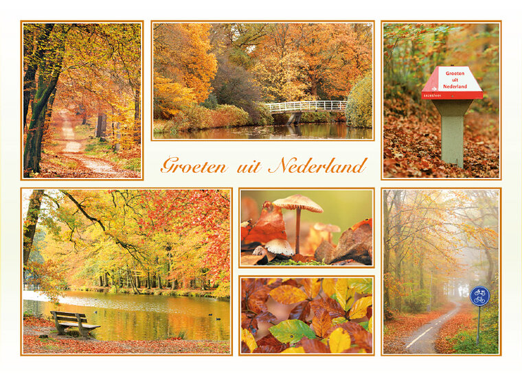 Dutch postcards - set with 9 groeten uit Nederland postcards (no. 100) Dutch postcards - set with 9 groeten uit Nederland postcards (no. 100)