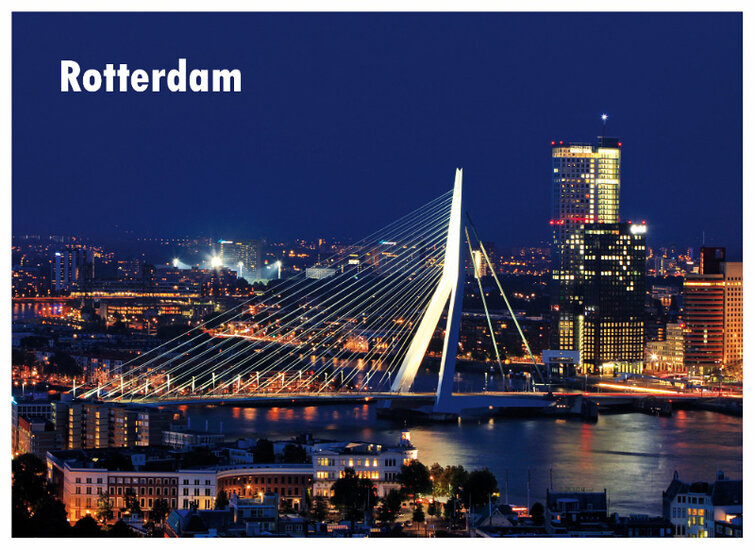 Rotterdam postcards - set with 9 postcards with Rotterdam motif (no. 069)
