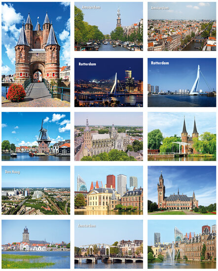 City postcards - set with 15 city motif postcards (nr. 32) City postcards - set with 15 city motif postcards (nr. 32)