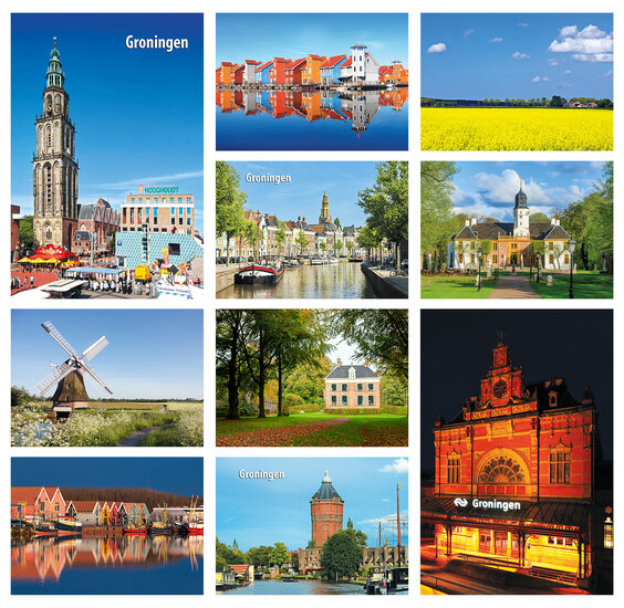 Postcard set Groningen - 10 postcards with Groningen motif (no. 27)