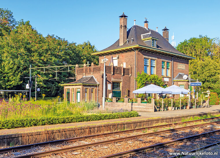 postcard train station Schin op Geul