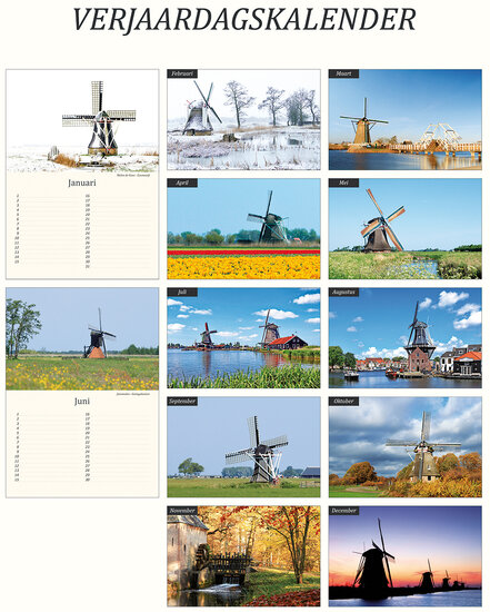 Birthday calendar mills