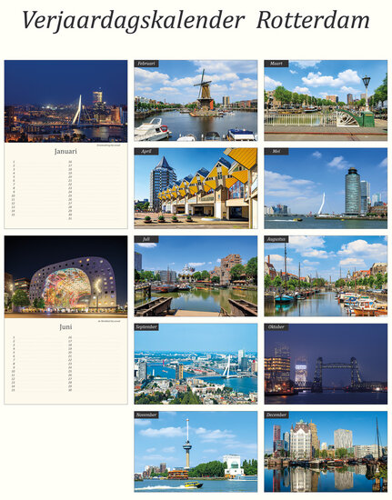 Birthday calendar Rotterdam
