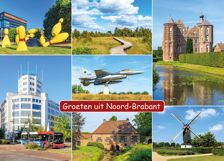 postcard groeten uit Noord-Brabant