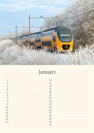Birthday calendar trains
