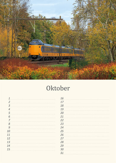 Birthday calendar trains
